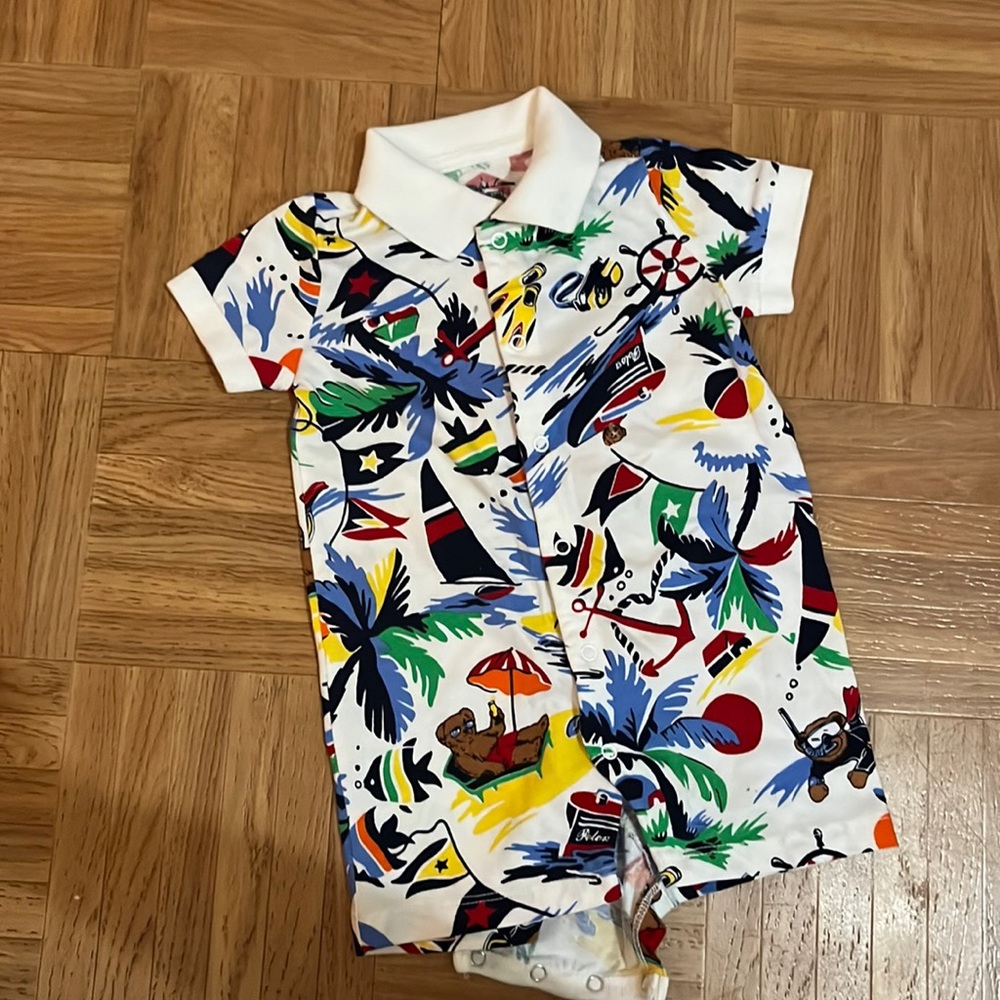 NEW, without tags never worn polo Ralph Lauren onsie